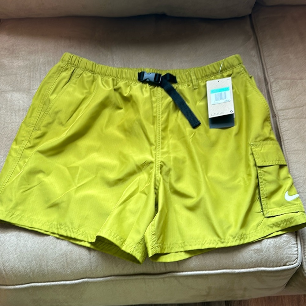 Men's 5" Belted Packable Swim Trunks XL